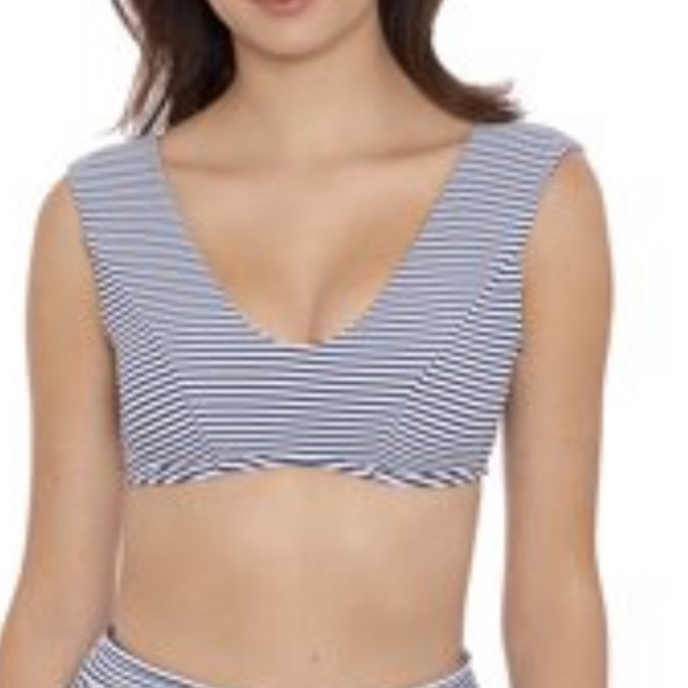 Storm Blue Stripe Top